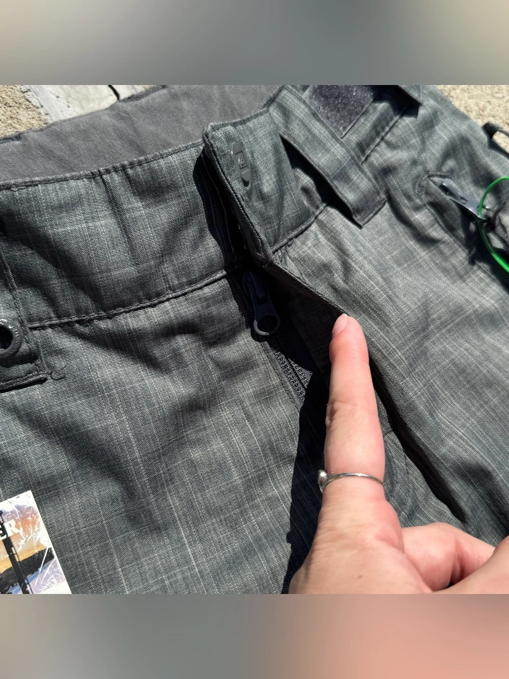Kids Quicksilver Utility Collection Grey Snow Pants